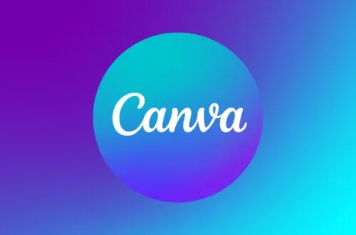 Canva logo on background