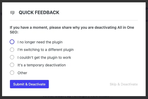 Deleting a plugin 3