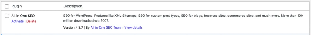 Deleting a plugin 4
