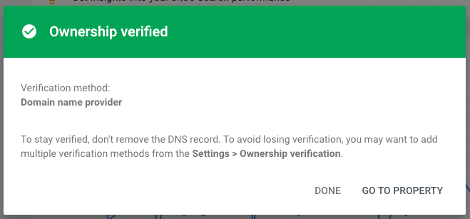 Google Search Console Setup Screenshot 10