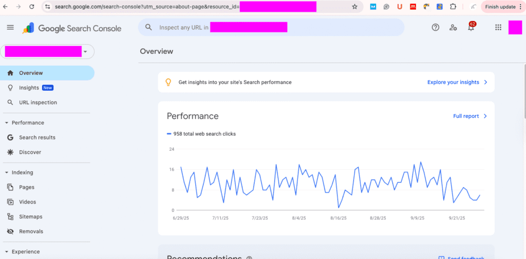 Google Search Console Setup Screenshot 2
