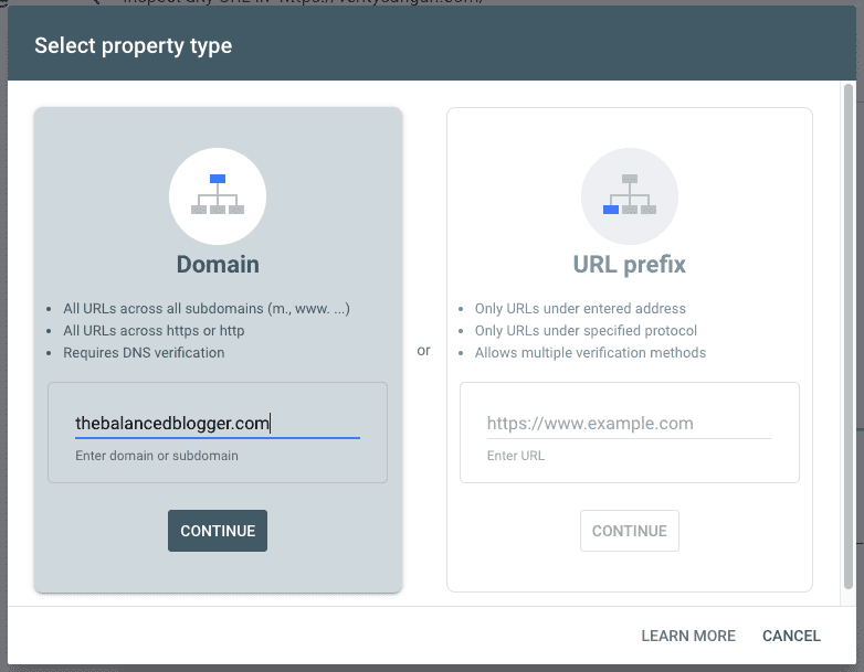 Google Search Console Setup Screenshot 5