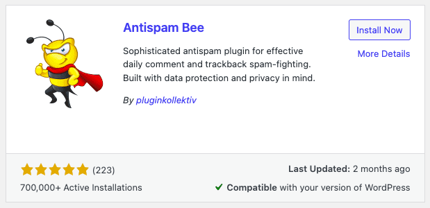 Installing antispam 3