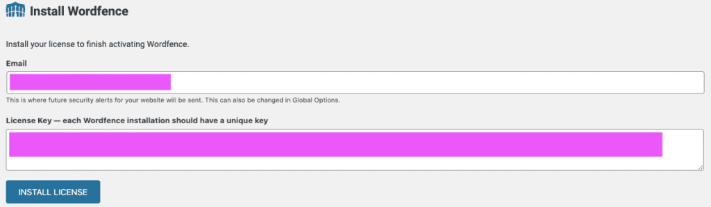 Wordfence install 12